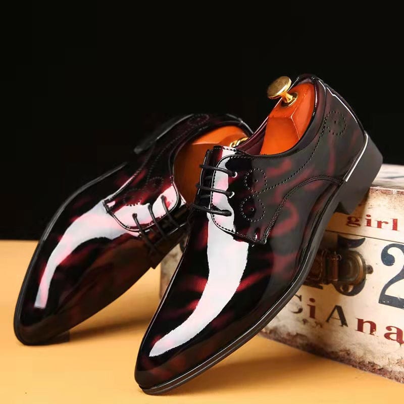 Mens Stylish Comfortable Non Slip Leather Oxfords Dress Shoes
