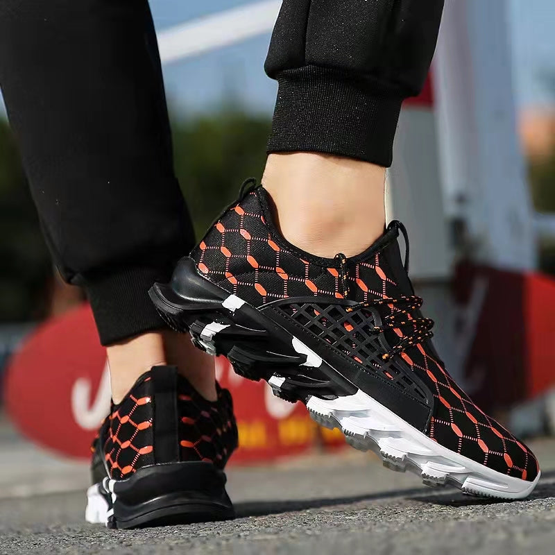 Men's Comfortable Arch Support Walking Shoe Blade Cushioned Sneakers