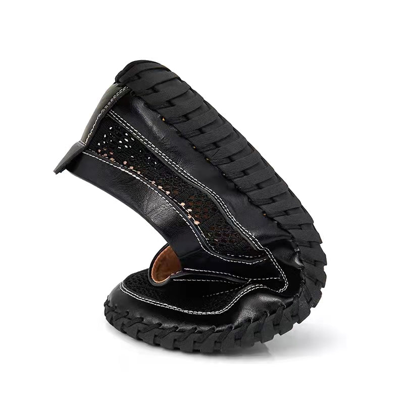 Men's Hand Stitching Breathable Non-Slip Casual Slip On Loafers