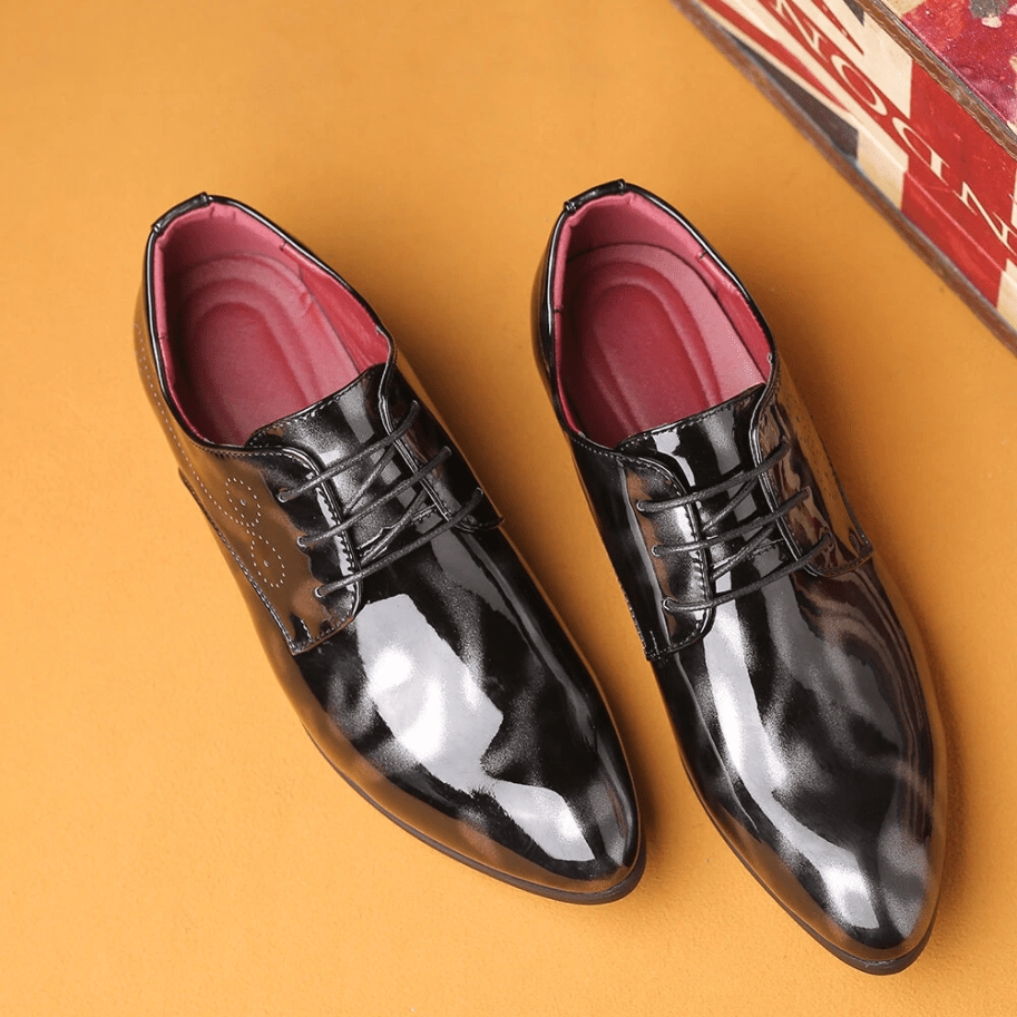 Mens Stylish Comfortable Non Slip Leather Oxfords Dress Shoes