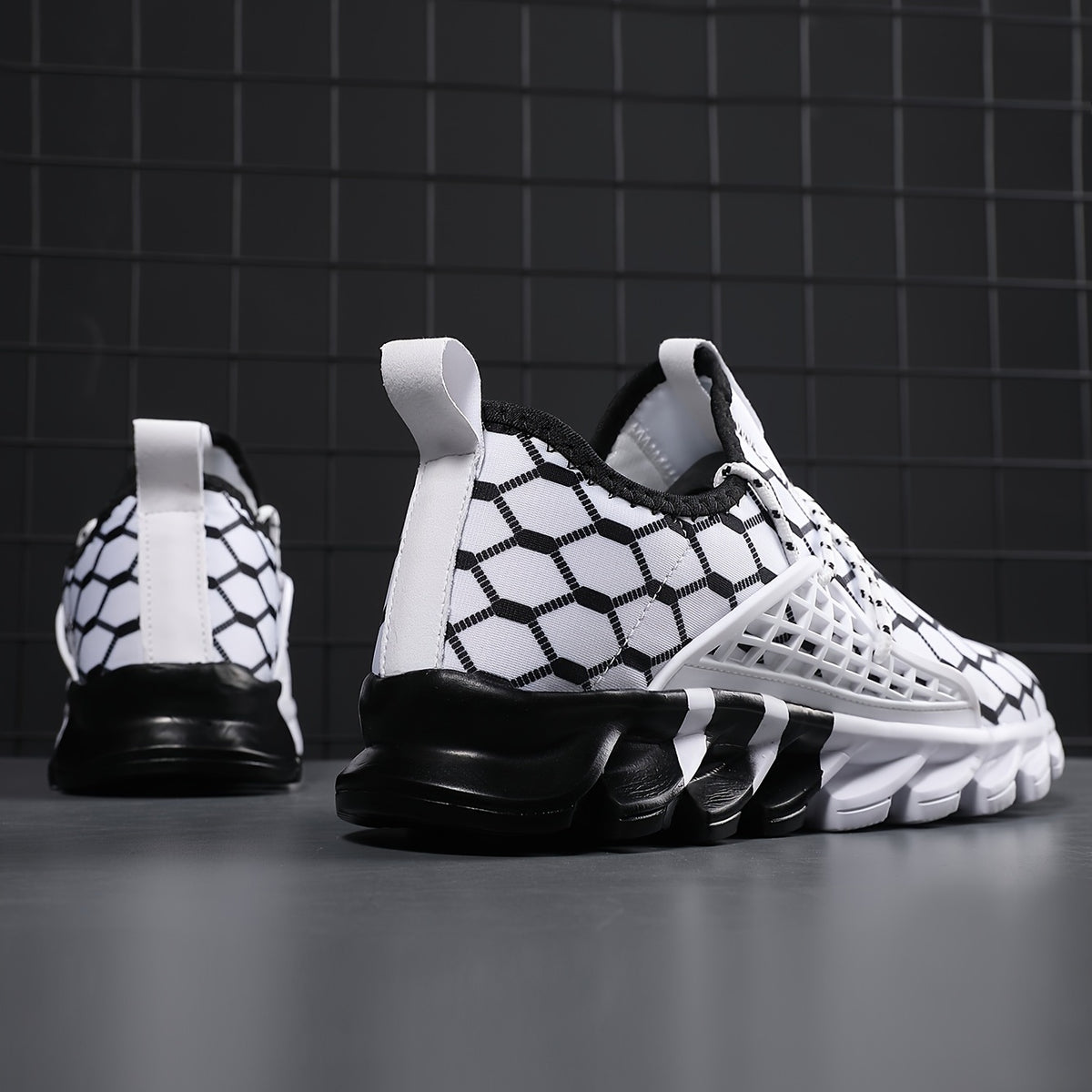 Men's Comfortable Arch Support Walking Shoe Blade Cushioned Sneakers