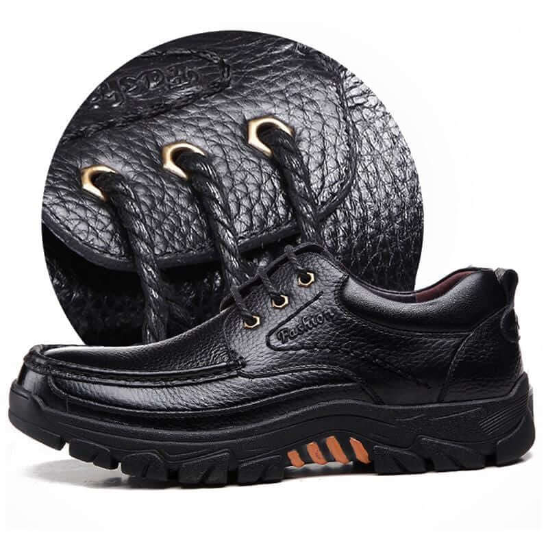 Christmas Sale⛄--40% OFF 🎁Mens Waterproof Non Slip Soft Sole Casual Genuine Leather Oxfords