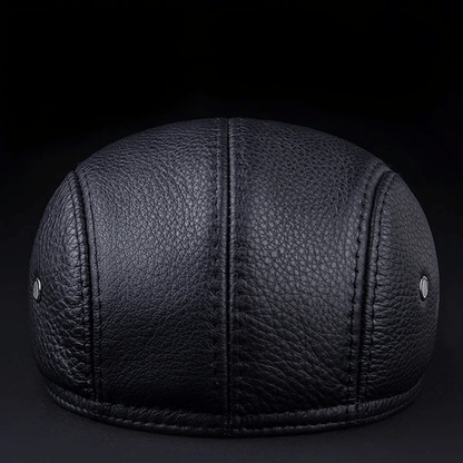 🎅New Year Sale🎁--40% OFF🎉 Mens Vintage Genuine Leather Earflaps Windproof Ivy Caps