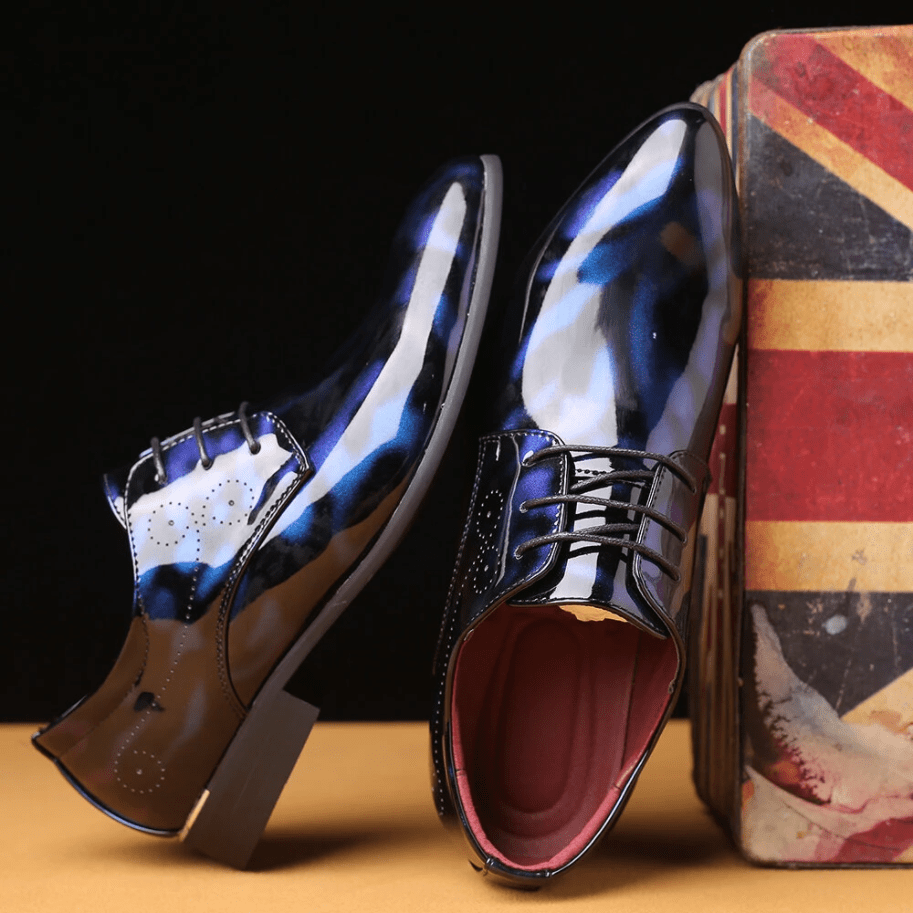 Mens Stylish Comfortable Non Slip Leather Oxfords Dress Shoes