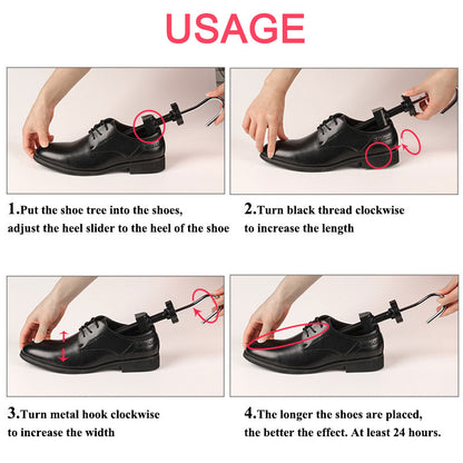 Stretcher Shoe Trees, Adjustable Length & Width for Men