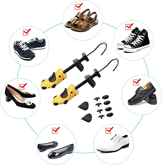 Stretcher Shoe Trees, Adjustable Length & Width for Men