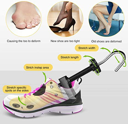 Stretcher Shoe Trees, Adjustable Length & Width for Men