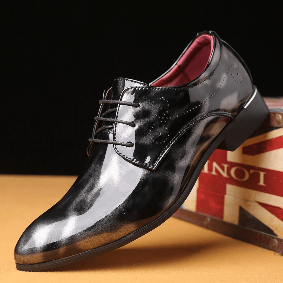 Mens Stylish Comfortable Non Slip Leather Oxfords Dress Shoes