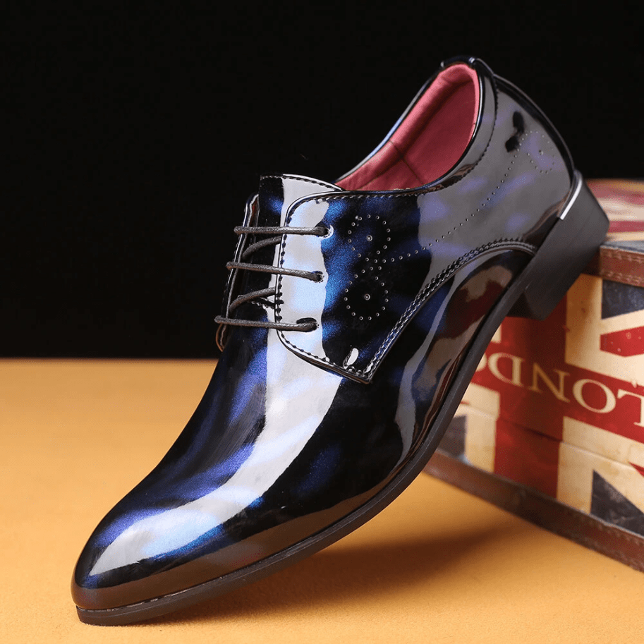 Mens Stylish Comfortable Non Slip Leather Oxfords Dress Shoes