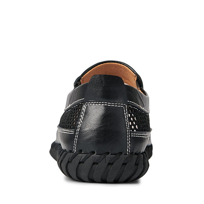 Men's Hand Stitching Breathable Non-Slip Casual Slip On Loafers