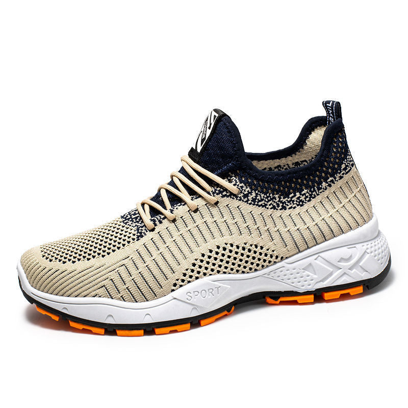 Mesh flying woven sports running shoes