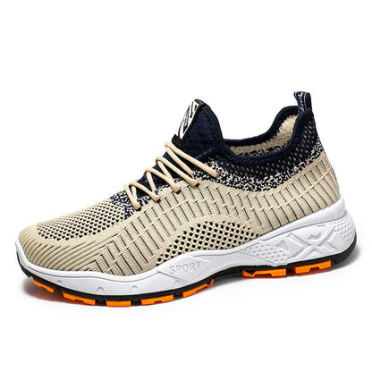Mesh flying woven sports running shoes