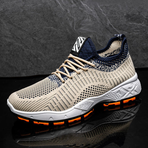 Mesh flying woven sports running shoes