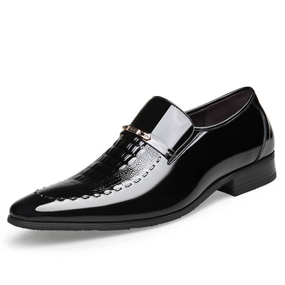 Crocodile pattern men's casual shoes