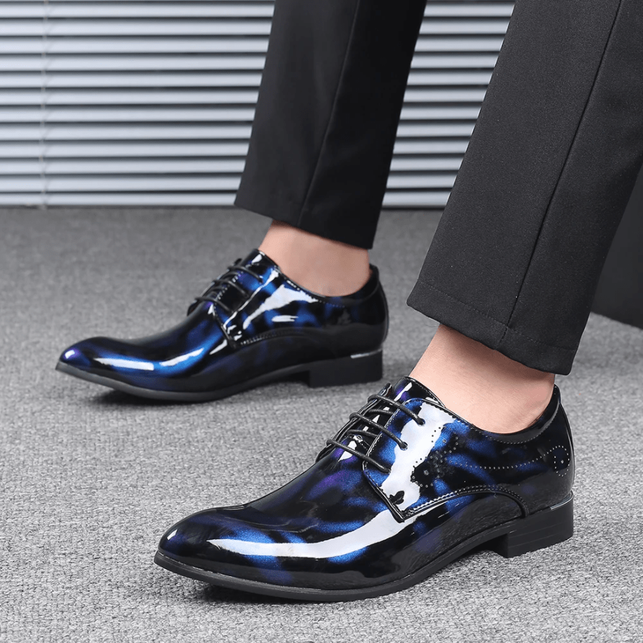 Mens Stylish Comfortable Non Slip Leather Oxfords Dress Shoes