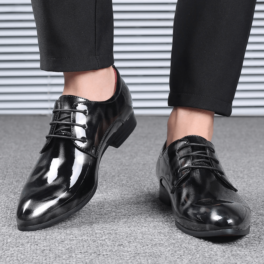 Mens Stylish Comfortable Non Slip Leather Oxfords Dress Shoes