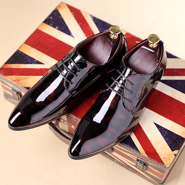 Mens Stylish Comfortable Non Slip Leather Oxfords Dress Shoes