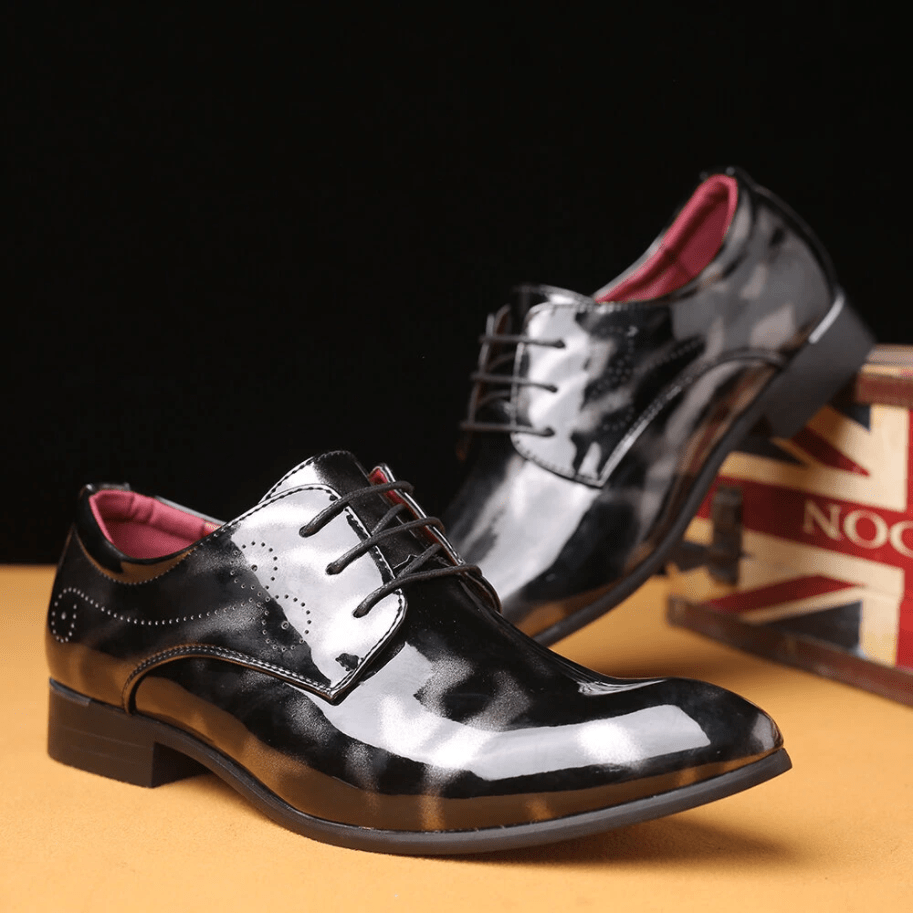 Mens Stylish Comfortable Non Slip Leather Oxfords Dress Shoes